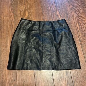 Wilson’s leather Maxima Black Leather Mini Skirt vintage